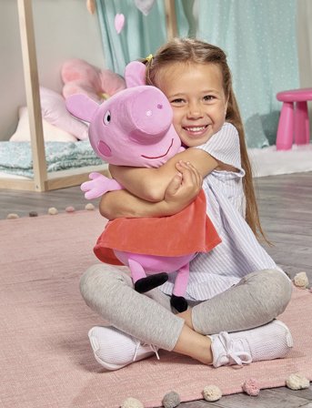 Gurli Gris Peppa Pig Plush Peppa, 33Cm - Pink - ONE SIZE