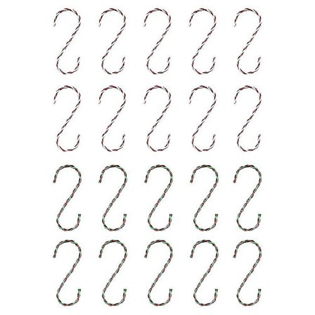 Joulupukin sukkien ripustuskoukut takkaan, joulukoristekoukut takalle, joulukoristeet