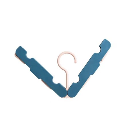 Bærbar sammenleggbar kleshenger Reisemagisk kleshenger Hjem Sklisikker vindtett klesstativ Klesstativ (10 sammenleggbare kleshengere dypblå (ny))