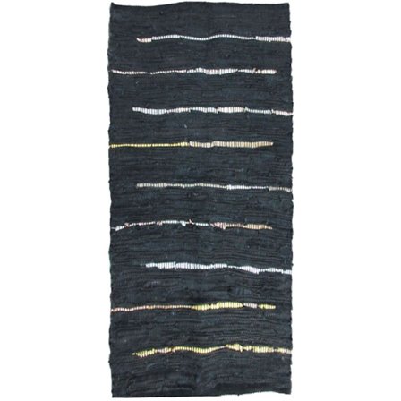 Lattiamatto 60x90cm Nahka, Musta/Beige/Valkoinen