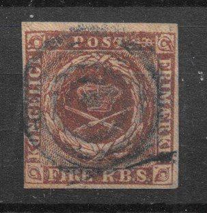 Danmark 1851 - AFA 1x - Stemplet