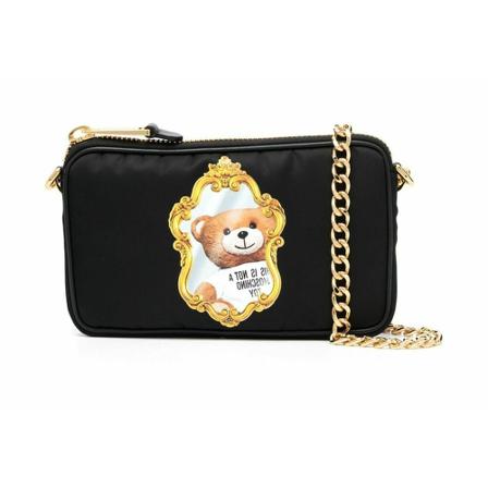 Moschino, Cross Body Bags Zwart, Dames, Maat:ONE Size
