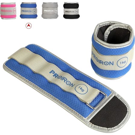 Handledsvikter Fotledsvikter 2X 1.0kg Justerbara fotledsvikter för fitness, träning, promenader, jogging