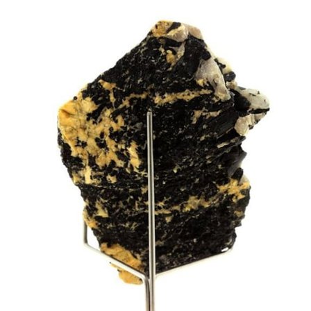 Sten og mineraler. Turmalin + Kvarts + Feldspat. 819,10 øre. Perharidy, Bretagne, Frankrig.