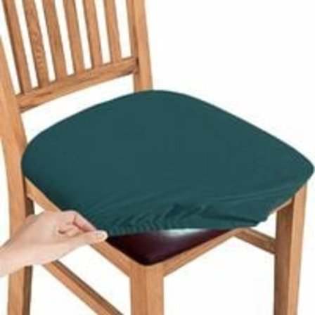 Velour Stolebetræk, Vaskbart og Aftageligt Hyndebetræk, Stoleovertræk til Spisestue, Køkken, Kontor (Teal, Sæt med 4) Boligindretning