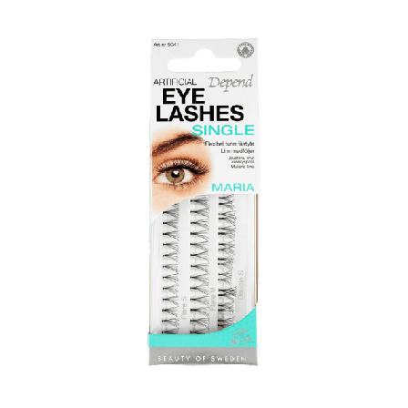 Depend Single Artificial Eyelashes Maria Lösögonfransar & färgning Unisex Svart ONESIZE