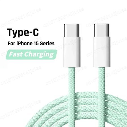 Original PD 60W Snabbladdare 6A USB C till Type C Kabel För Apple iPhone 16 17 Pro MAX Snabbladdning För Samsung S24 Xiaomi Kabel