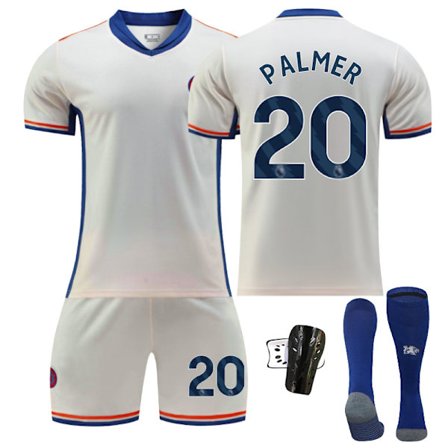 Chelsea Hemma Barnfotbollströja 2024-2025 - Bortamatch Palmer Nr 20 - Strumpor L