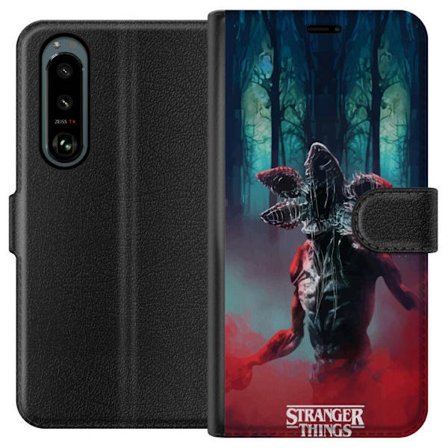 Kompatibelt plånboksfodral för Sony Sony Xperia 5 III Stranger Things Netflix 80-tals Mysterium Skräck