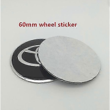 Nya 4st 56mm 60mm 65mm För Toyota Bil Hjulnav Center Kåpa Märke Skydd Emblem Klistermärke Styling Tillbehör