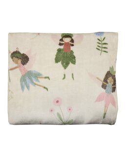 Fleecepläd Älvor 130x150 cm Linne - Redlunds