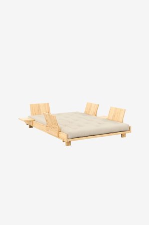 Karup Design - Social Sohvasänky W. 4 Pcs Back Rests , 2 Pcs Side Tables And . Mattress - Keltainen - Vuodesohvat - - Homeroom