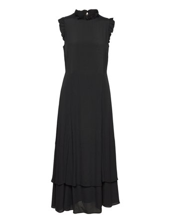 IVY OAK | Midi Length Ruffle Dress | 34