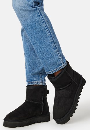 BUBBLEROOM Bernice Short Boots Black Kengät