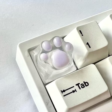 Näppäinhattu Kissantassu Läpinäkyvä Taustavalaistus RGB WASD Nuoli ESC Näppäin OEM XDA Cherry Profile Mx Kytkin