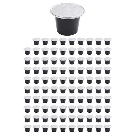 【xj】100 Sett Påfyllbare Kaffekapsler Nespresso Pod for Nescafe Automatisk Kaffemaskin