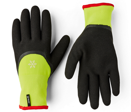 Hestra Job Asper Vinterhanske high-vis gul/svart 8, Klær