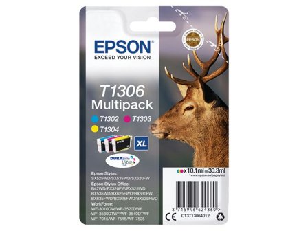 EPSON Bläckpatron C13T13064012 3-färger - Lyreco - Toner och bläck - Bläckpatroner - Bläckpatroner Epson