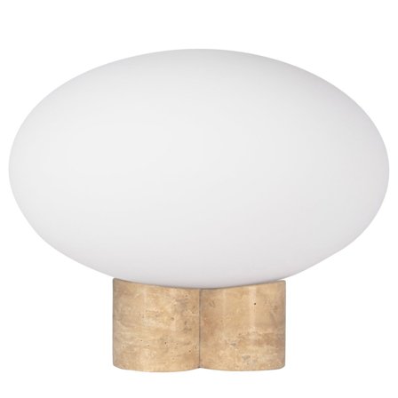 Globen lighting Mammut pöytälamppu, 28 cm, travertiini