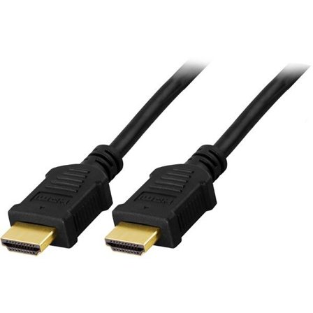 Deltaco HDMI-1020-K - HDMI med Ethernet-kabel - 2 m