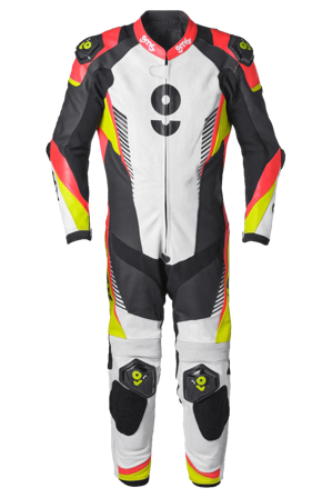 Leren Motorpak GMS GRC-1 Eendelig Rood/Zwart/Geel 56