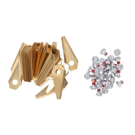 30 st robotgräsklipparblad i titan, robusta och praktiska robotgräsklipparblad, ersättning för Bosch Indego