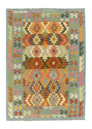 Hand Woven Kilim Afghan Old Style Rug 147X201