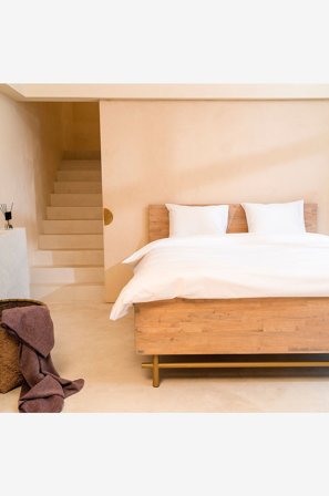 Kayori - Påslakanset - Giza - 2 delar - Vit - Påslakanset - 150X210 - Från Homeroom