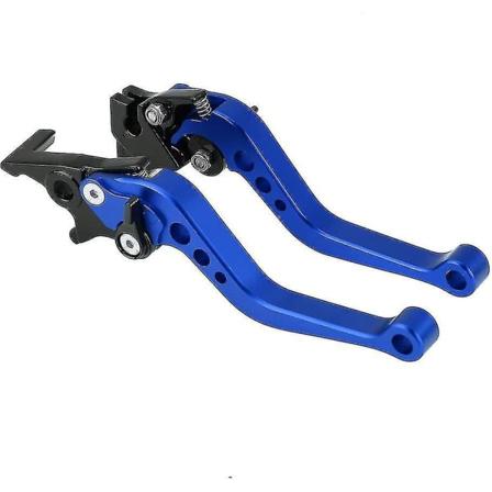 Bromsspakhandtag, 1 par 22mm 7/8" Cnc Alnium Motorcykelkopplingstrumma Universal Bromsspakhandtag(blå)"