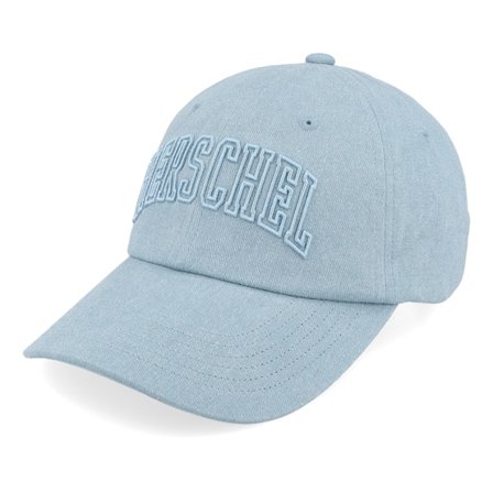 Herschel - Blauw unconstructed Cap - Sylas Faculty Cap Ashley Blue Stone Wash Dad Cap @ Hatstore