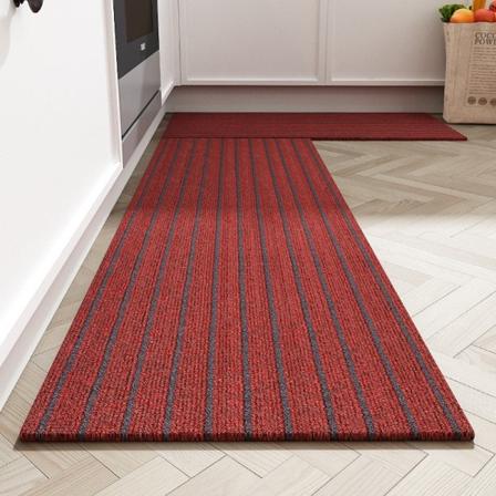 Badematte Sklisikkert Absorberende Dusj Badeteppe Teppe Enkel NO.B5 Red 40*60