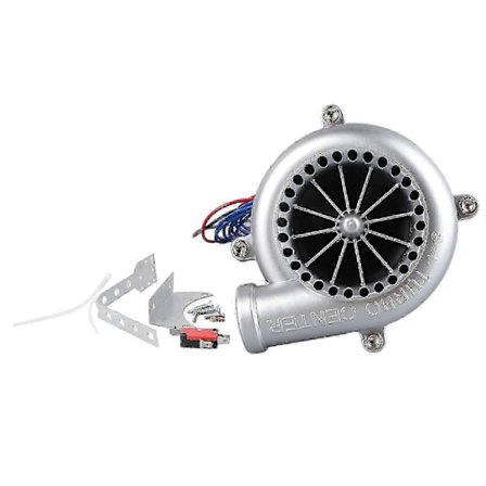 12V Turbo Blow Off -venttiilin simulaattori, hopea, erikoislaatuinen ääni, elektroninen valetuuletusventtiilin simulaattori autoille ja 