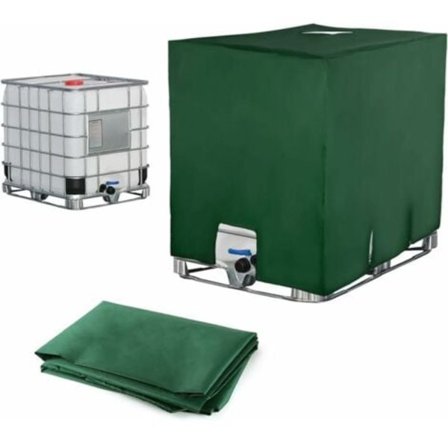 Ulisem Vattentankskydd, skydd för 1000 L IBC-tank, dammtätt UV-beständigt regntätt (116 x 100 x 120 cm).ca
