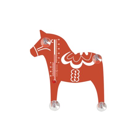 Termometer Dalahäst Röd