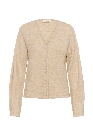 Soaked In Luxury SLHedaya V-Neck Cardigan Tröjor Dam Beige XL