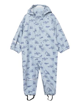 Rainwear Suit - Aop Outerwear Coveralls Rainwear Coveralls Blå CeLaVi*Betinget Tilbud