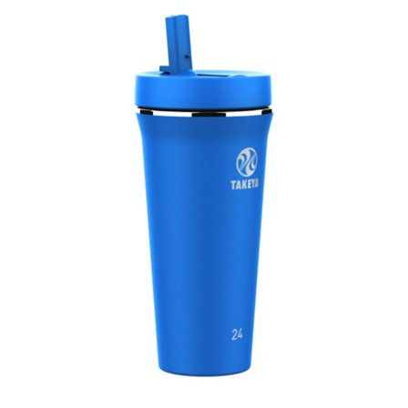 Takeya Actives Insulated Straw Tumblers 700 ml flasks Blue 700 ml