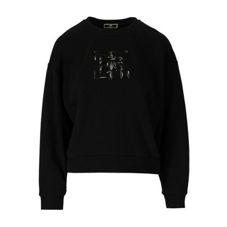 Elisabetta Franchi - Hoodies - Svart - Dam - Storlek: M, Dam, Storlek: M