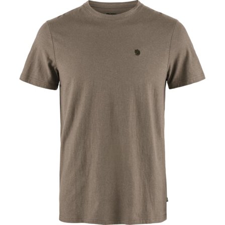 Fjällräven Men's Hemp Blend T-Shirt in Suede Brown | Size: Medium, Organic Cotton