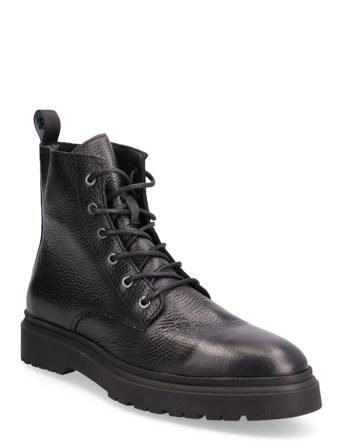 Biatempo Lace Up Boot Gravado Black Bianco