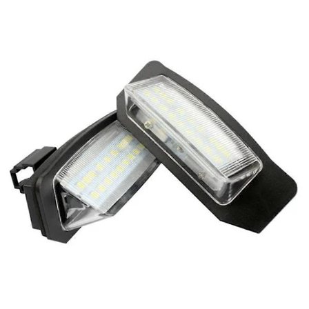 2 ST LED-registreringsskyltslampor för Mitsubishi Outlander 2 3 Lancer Eclipse 3 4 Cross Galant Xpander i-MiEV svart