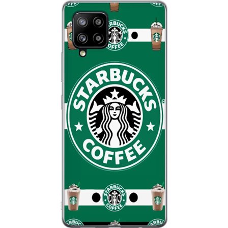 Kompatibelt Mobildeksel til Samsung Samsung Galaxy A42 5G Starbucks Pattern