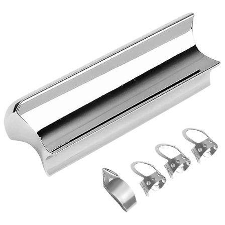 Gitar Slide Bar - Glatt Overflate, Fingerspor, Hard Ramme, Rustfritt Stål, Gitar Slide Tone Bar