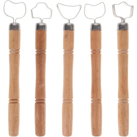 5 stk. Keramik Håndtag Lav Værktøj Ler Skærere Skulptur Skraber Keramisk Udskæringsværktøj Keramik Kop Håndtag Formningsværktøj til Tekop Krus Redskab