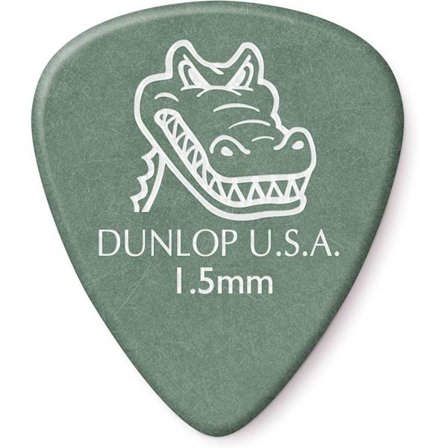 12-pack standard 1,5 mm gröna gitarrplockar