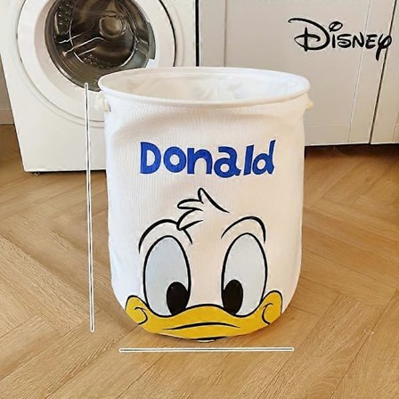 Disney Stitch & Winnie The Pooh sammenleggbar kleskurv - Søt tegneserie skittentøy oppbevaringskurv for hjemmet