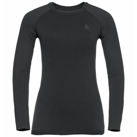 Odlo Women's Performance Warm ECO Long-Sleeve Base Layer Women base layer tops Black M