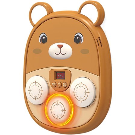 ING Generisk Boksemaskine til Voksne | Smart Bear, Opløselig LED-væg med Bankelydspanel, Sportslegetøj til Børn og Familie til Indendørs Brug