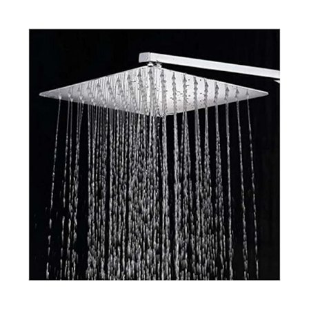 10 tum/25 cm fyrkantigt fast duschhuvud fast krom 304 rostfritt stål diffusor duschhuvud badrumstillbehör