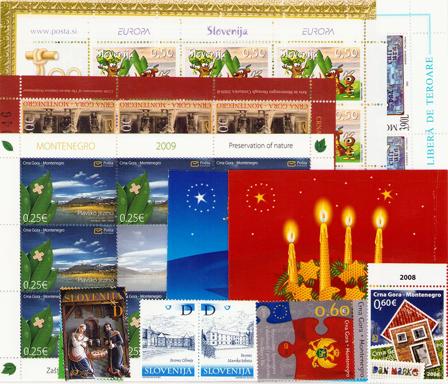 Kultur og historie - 13 forskellige frimærker - Postfrisk